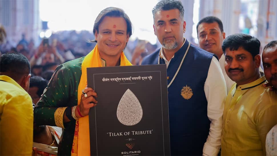 Ganesh Chaturthi 2024: Vivek Oberoi Offers 66 Carat Lab-Grown Diamond Tilak To Shrimant Dagdusheth Halwai Ganpati