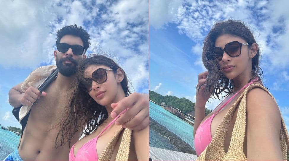 Mouni Roy Celebrates 39th Birthday In Maldives With Husband, Flaunts Bikini Body