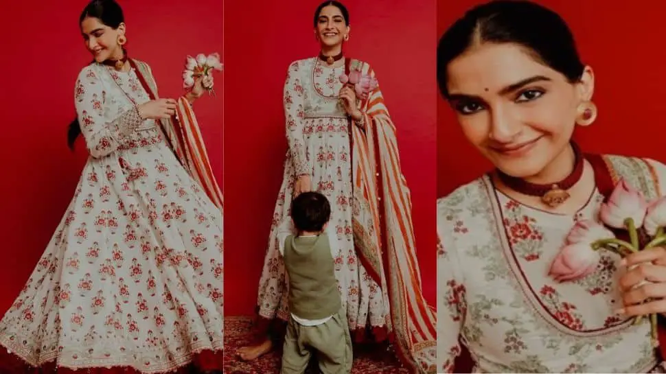 Sonam Kapoor Wishes Dussehra As Son Vayus Playful Gestures Steal The Spotlight