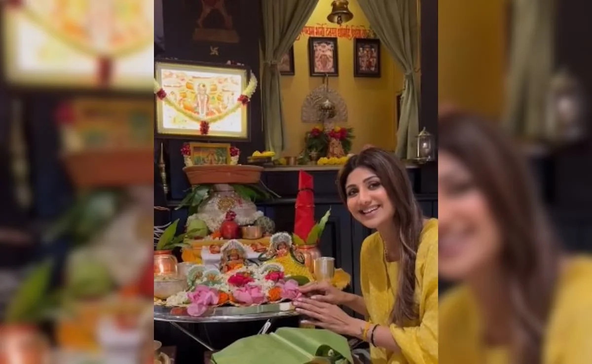 Navratri 2024: Shilpa Shetty Sets Up Mata Ka Darbaar, Cooks Delicious Prasad