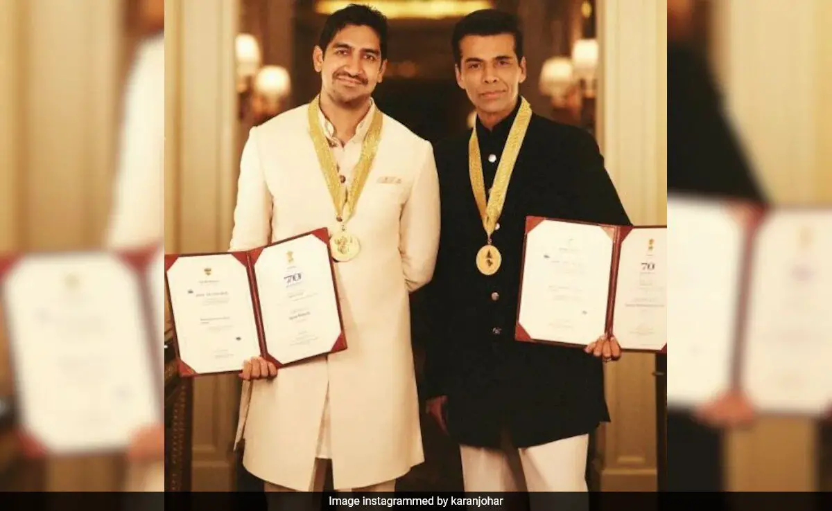 National Awards: Karan Johar Shares Pics With Ayan Mukerji: “Here’s To Brahmastra Being Etched In History”