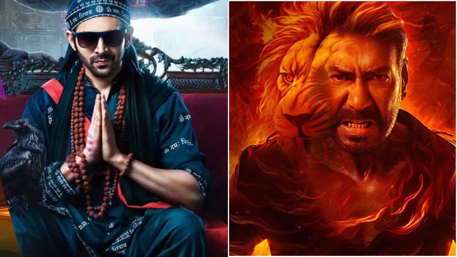 Bhool Bhulaiyaa 3 vs Singham Again Box Office Collections: Kartik Aaryan Film Or Ajay Devgns Multi-Starrer – Who Won The Week 1 Battle?