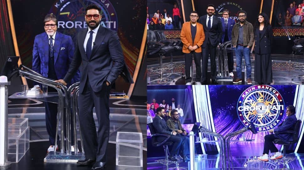 KBC 16: Amitabh Bachchan vs Abhishek Bachchan In A Light-Hearted Face-Off; Who’s The Better Bachchan?