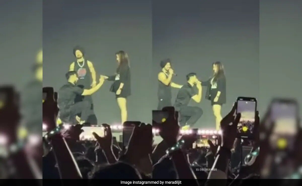 Crazy Viral: Diljit Dosanjh’s Reaction As A Fan Proposes His Girlfriend During Pune Concert. Watch