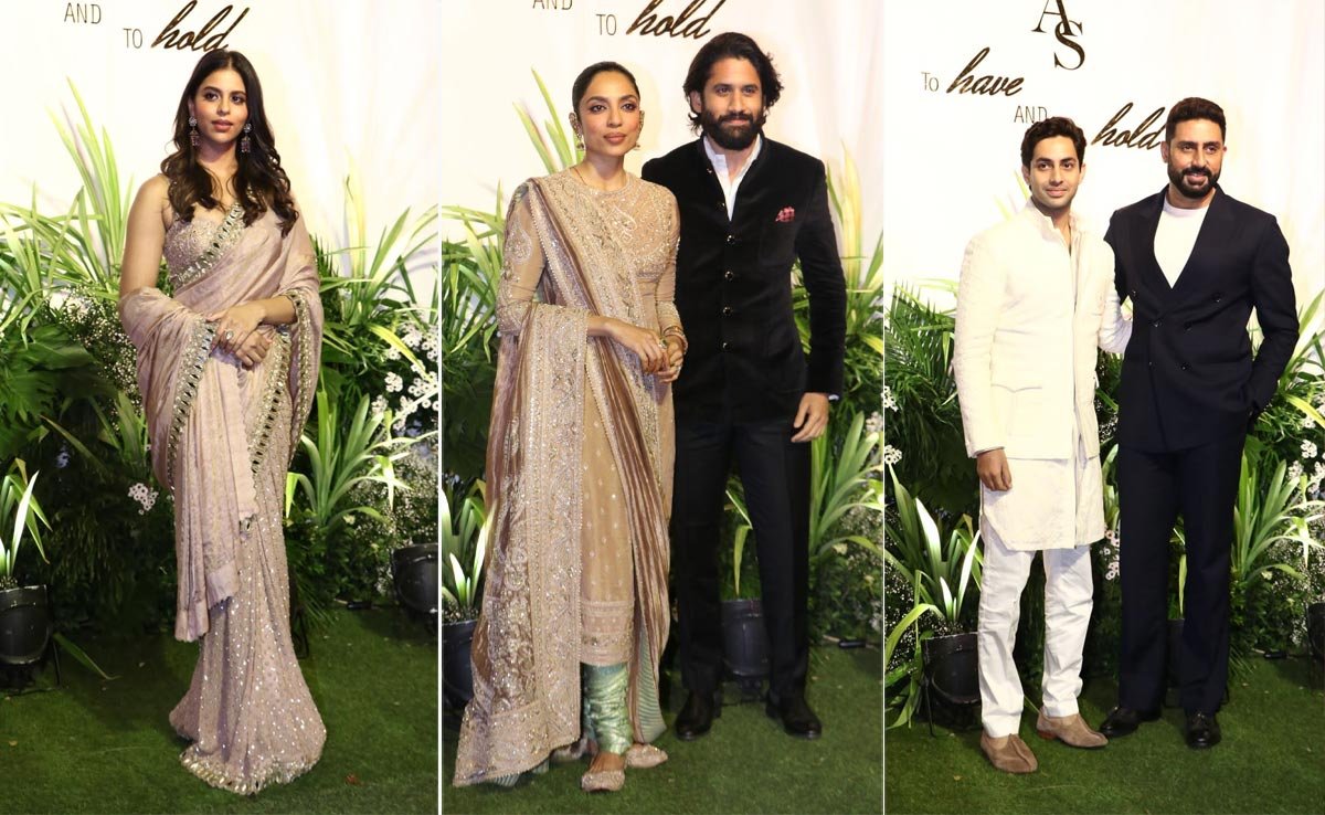 In Pics: Sobhita Dhulipala-Naga Chaitanya, Abhishek Bachchan, Suhana Khan At Aaliyah Kashyap’s Reception Party